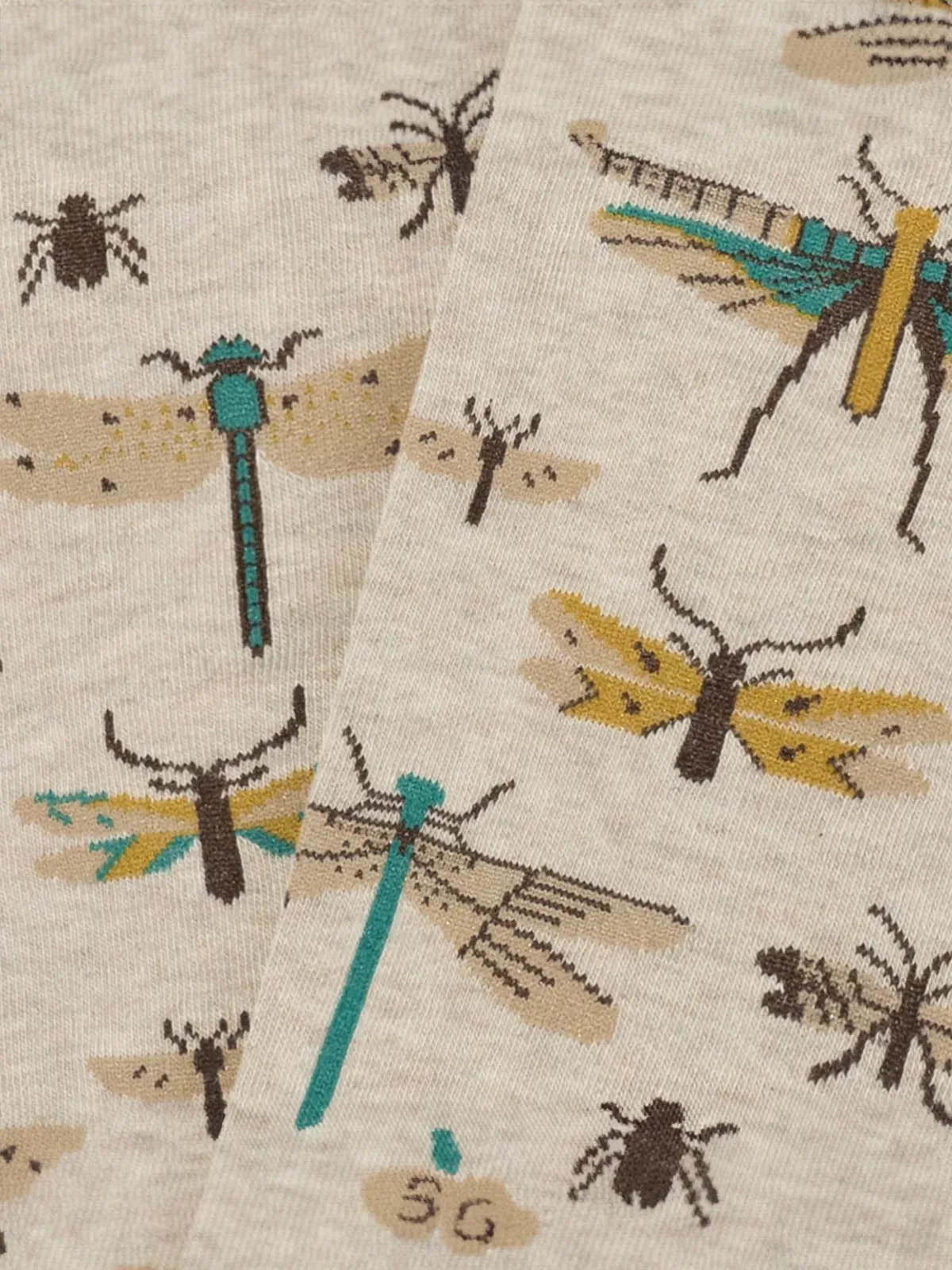 Beige Insects Sock - Image 2