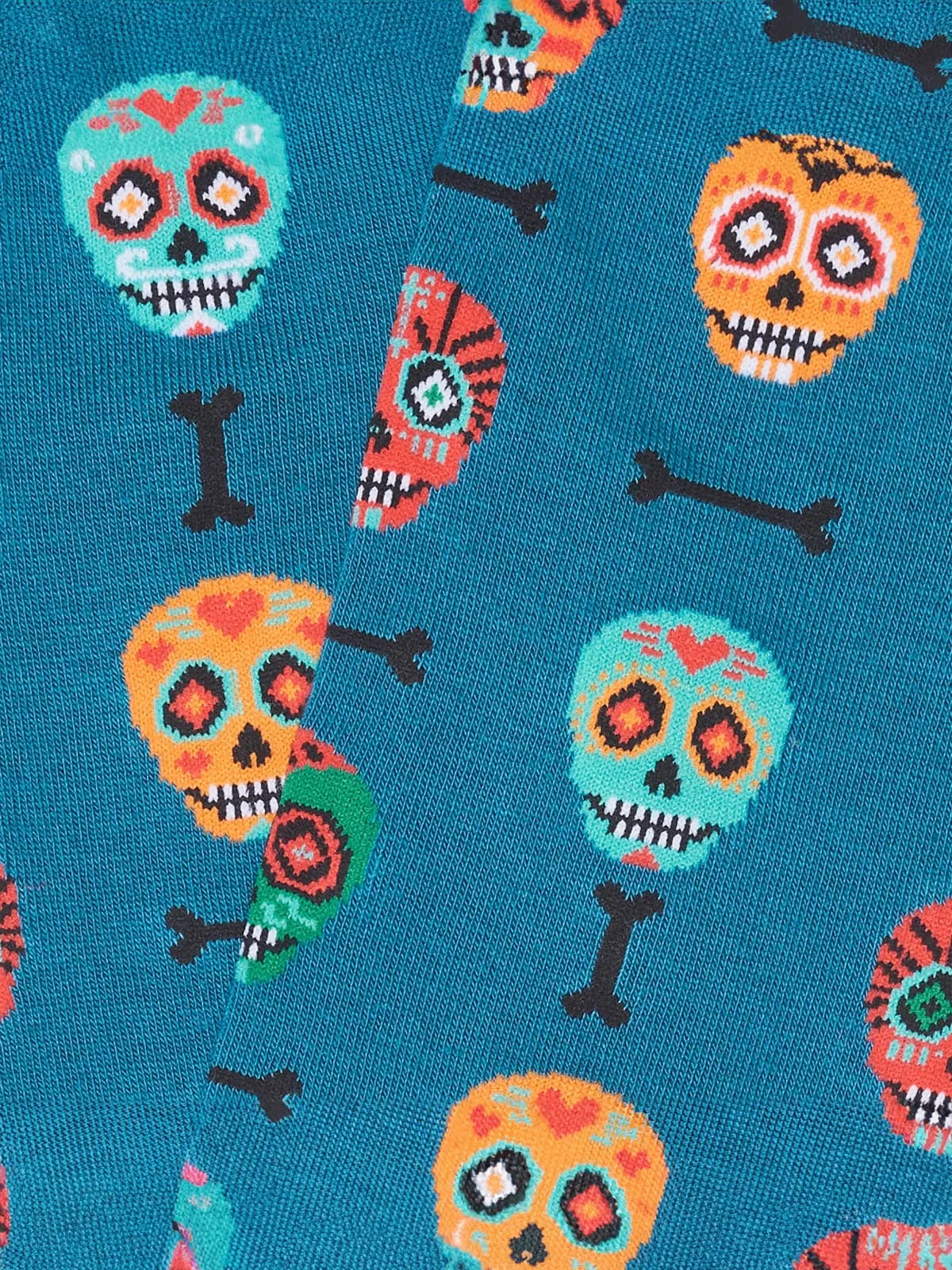 Skulls Socks Blue - Image 2